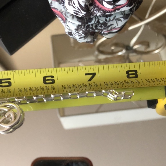 New Authentic GUCCI Interlocking G Chain Linked 925 Sterling Silver Bracelet - Picture 7 of 8